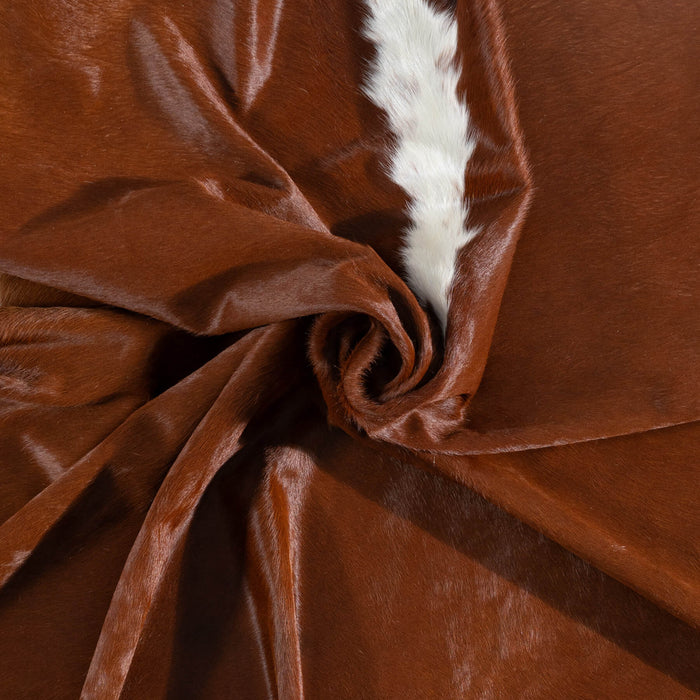 Brazilian Hereford Cowhide Rug Size 7'10" L x 7'7" W 8364