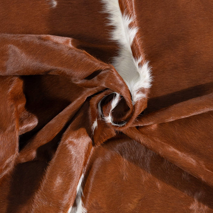 Brazilian Hereford Cowhide Rug Size 7'1" L x 6'3" W 8379
