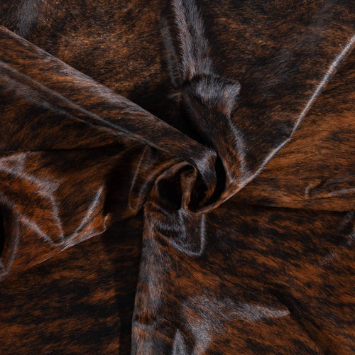 Brazilian Brindle Cowhide Rug Size 7'7" L x 6'7" W 8471