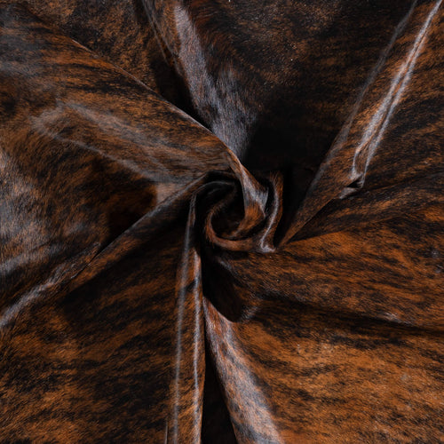 Brazilian Brindle Cowhide Rug Size 7'9" L x 7'0" W 8478