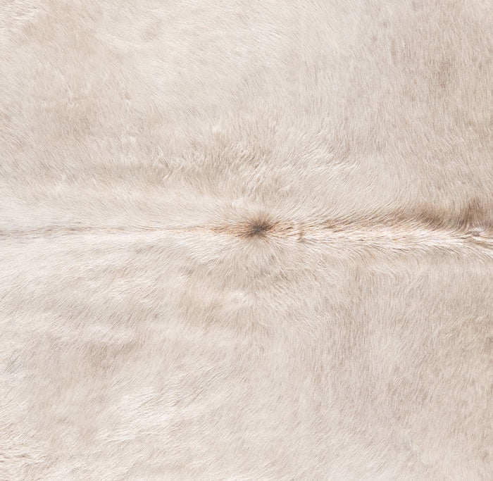 Brazilian Champagne Cowhide Rug Size 7'9" L x 7'4" W 6185