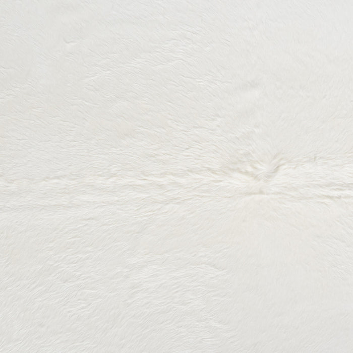 Brazilian White Cowhide Rug Size 8'7" L x 7'4" W 8500