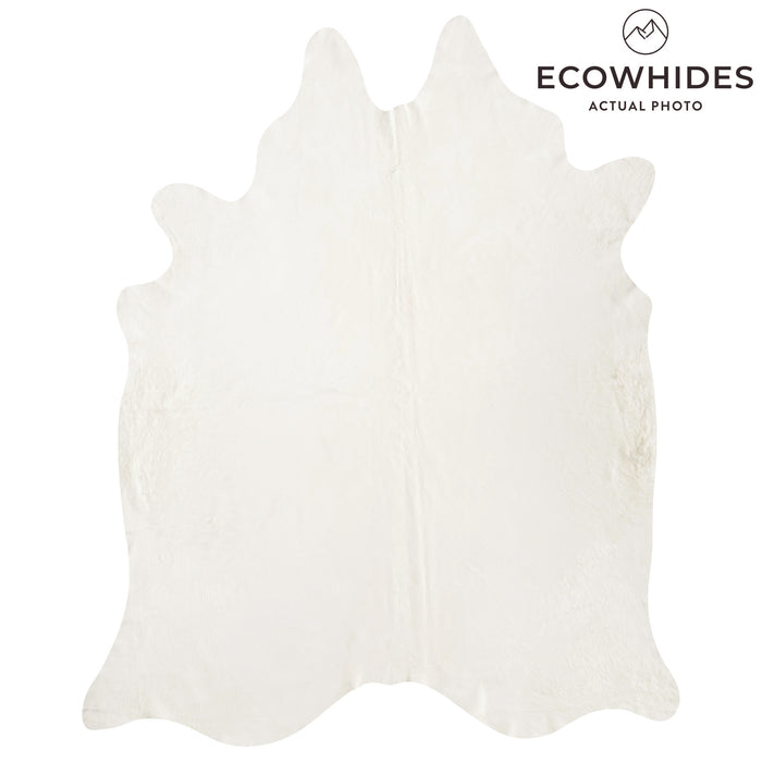 Brazilian Off White Cowhide Rug Size 8'7" L x 7'2" W 8504