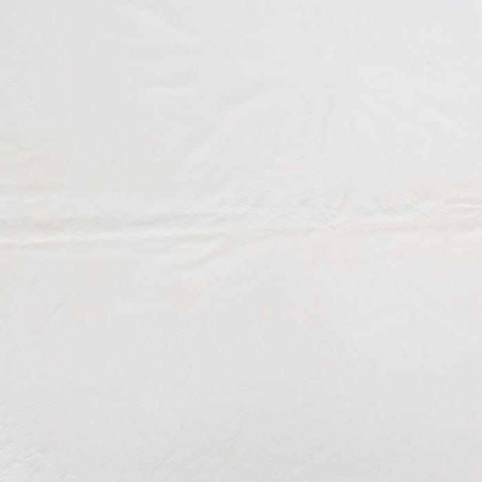 Brazilian White Cowhide Rug Size 8'7" L x 7'2" W 8504