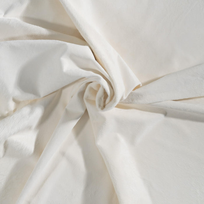 Brazilian White Cowhide Rug Size 8'7" L x 7'2" W 8504
