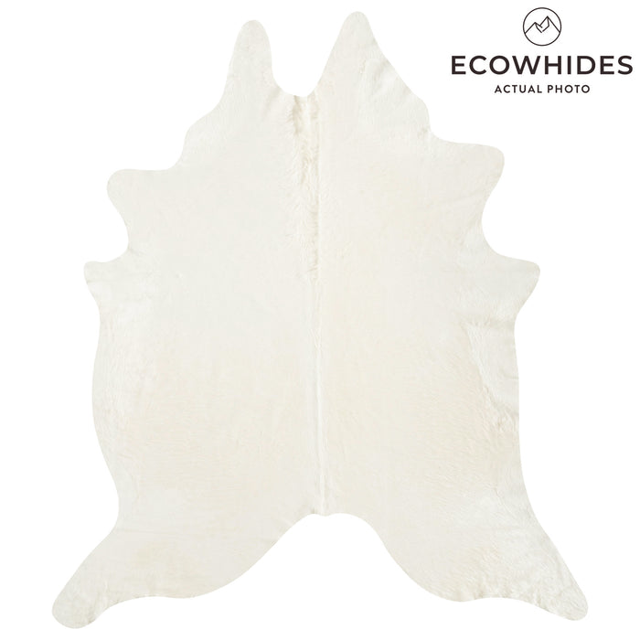 Brazilian Off White Cowhide Rug Size 8'10" L x 7'8" W 8505