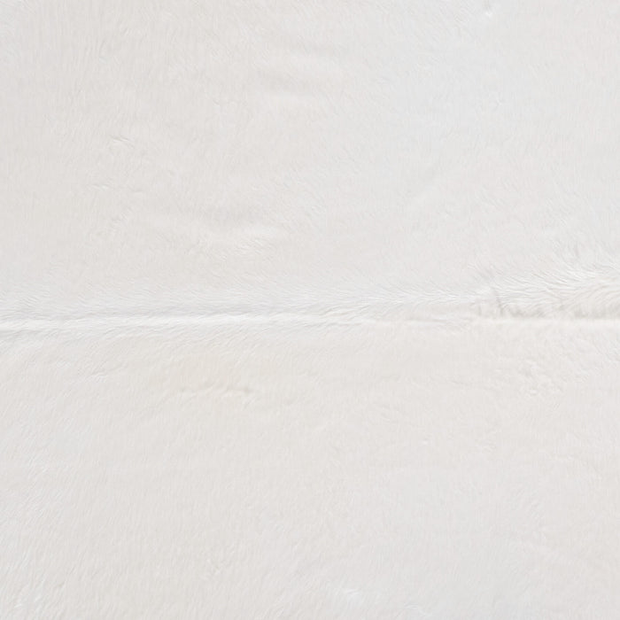 Brazilian White Cowhide Rug Size 8'10" L x 7'8" W 8505