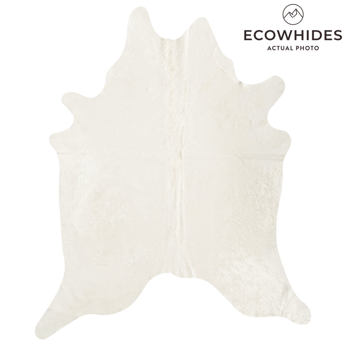 Brazilian Off White Cowhide Rug Size 7'11" L x 6'7" W 8507