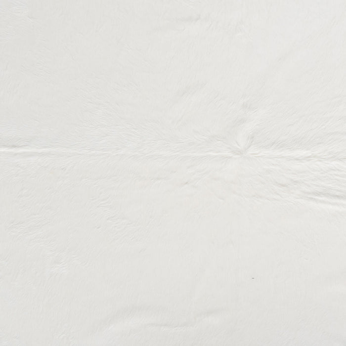 Brazilian White Cowhide Rug Size 6'10" L x 6'6" W 8509