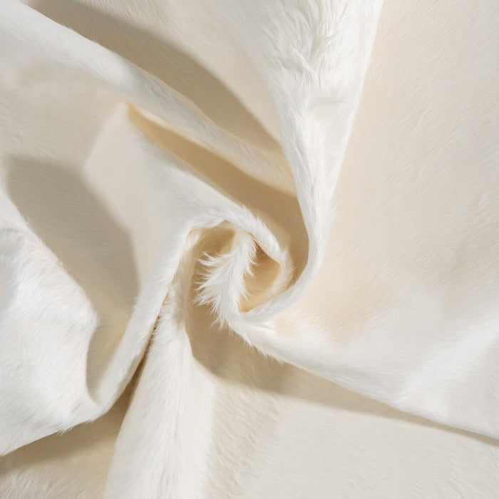 Brazilian White Cowhide Rug Size 7'10" L x 5'9" W 8510