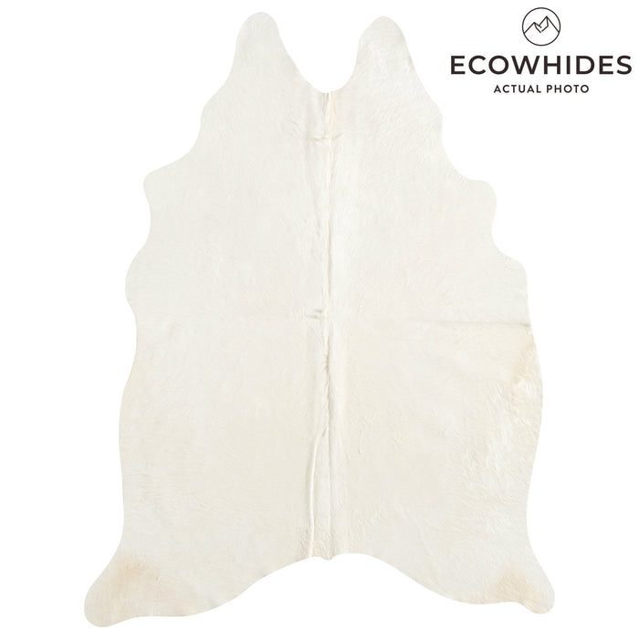 Brazilian Off White Cowhide Rug Size 7'5" L x 5'9" W 8513