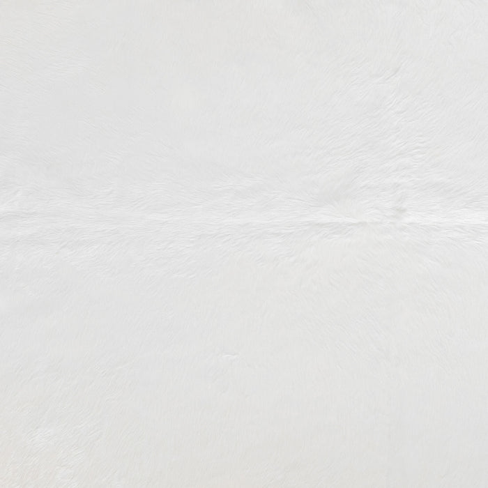 Brazilian White Cowhide Rug Size 7'3" L x 6'4" W 8514