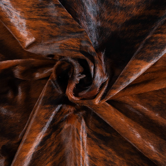 Brazilian Brindle Cowhide Rug Size 7'2" L x 6'8" W 8522