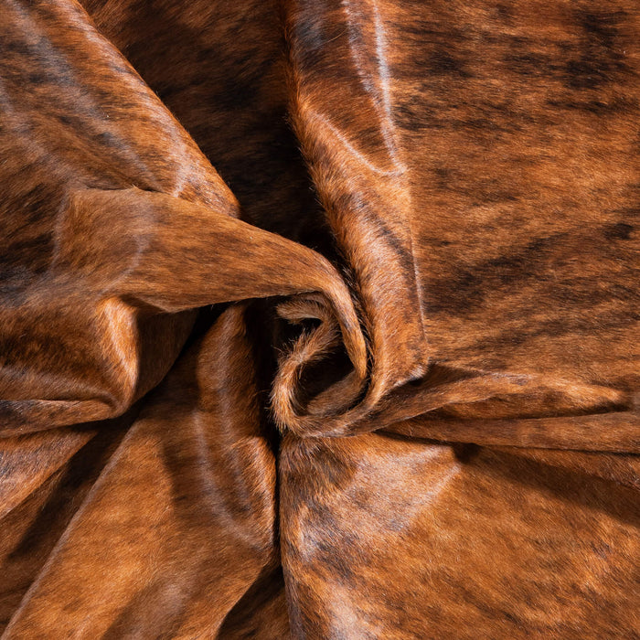 Brazilian Brindle Cowhide Rug Size 6'8" L x 6'7" W 8532
