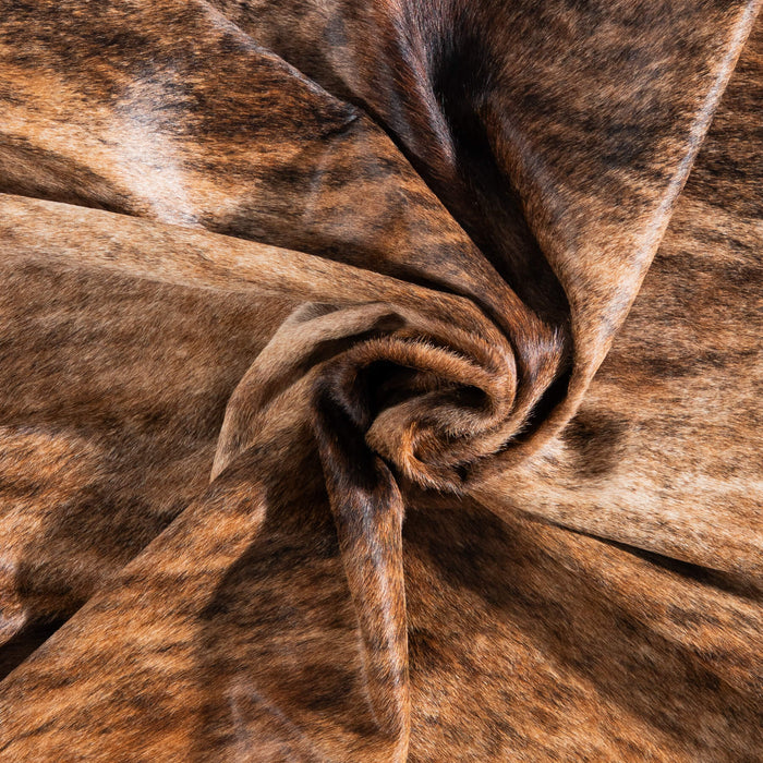 Brazilian Brindle Cowhide Rug Size 6'11" L x 6'3" W 8536