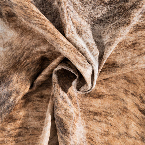Brazilian Brindle Cowhide Rug Size 7'2" L x 6'4" W 8538