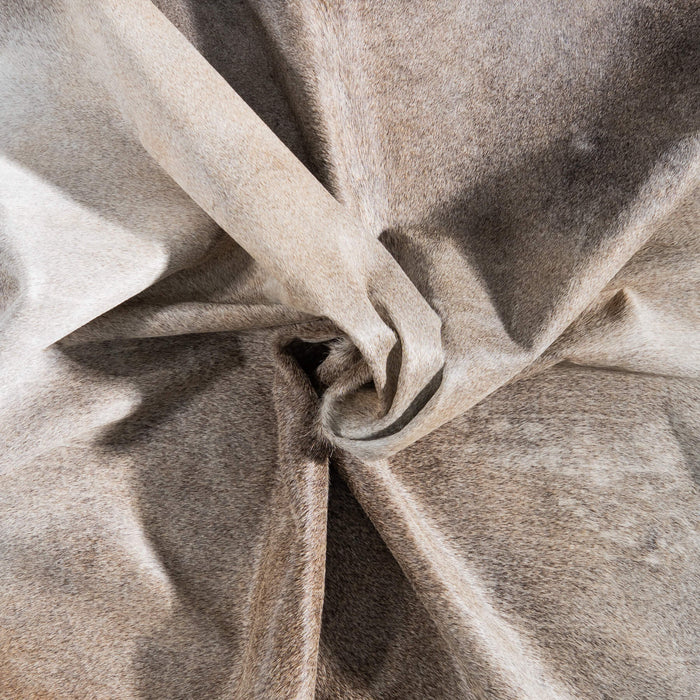 Brazilian Grey Palomino Cowhide Rug Size 7'6" L x 6'10" W 8562
