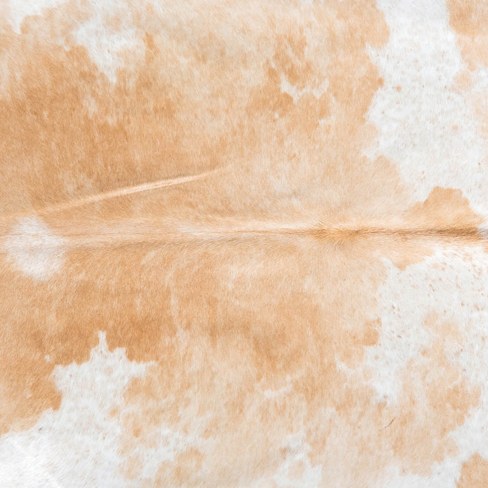 Brazilian Palomino and White Cowhide Rug Size 7'5" L x 7'0" W 8570