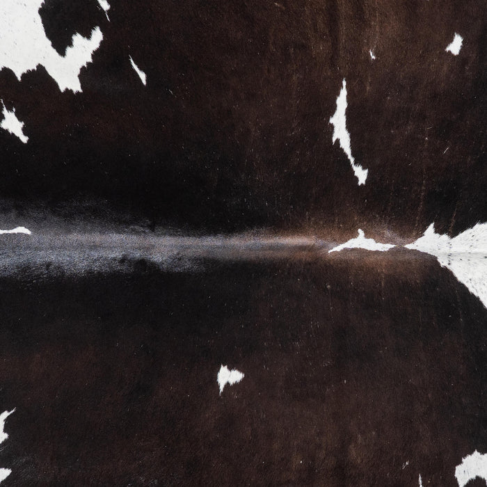 Brazilian Black and White Cowhide Rug Size 7'8" L x 6'4" W 8583