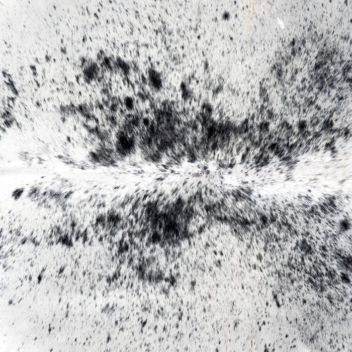 Brazilian Black Salt and Pepper Cowhide Rug Size 8'0" L x 6'10" W 8599