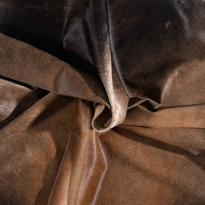 Brazilian Mahogany Cowhide Rug Size 8'0" L x 6'11" W 8621