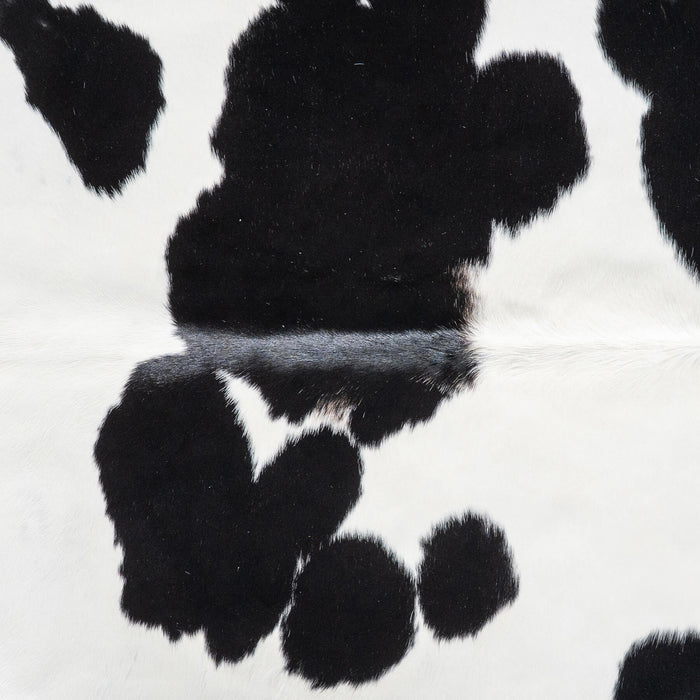 Brazilian Black and White Cowhide Rug Size 7'4" L x 6'8" W 8622