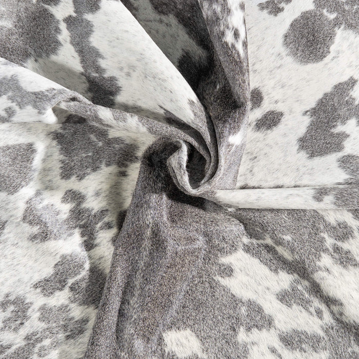 Brazilian Black Salt and Pepper Cowhide Rug Size 8'6" L x 7'1" W 8628
