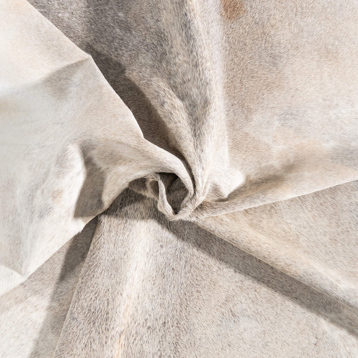 Brazilian Grey Palomino Cowhide Rug Size 7'10" L x 7'7" W 8634