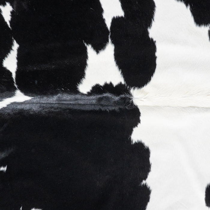 Brazilian Black and White Cowhide Rug Size 8'5" L x 7'5" W 8639