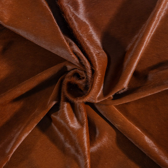 Brazilian Brown and White Cowhide Rug Size 8'7" L x 7'8" W 8648
