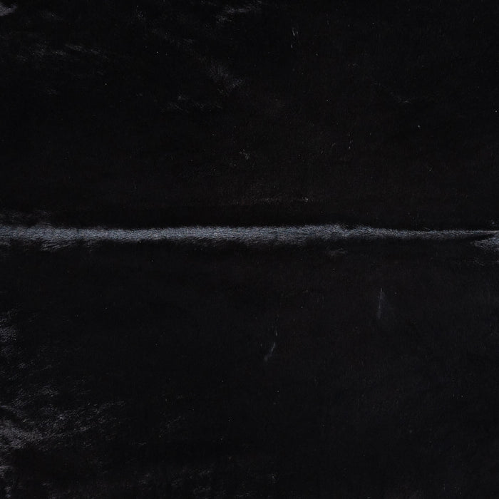 Brazilian Solid Black Cowhide Rug Size 6'4" L x 6'1" W 8686