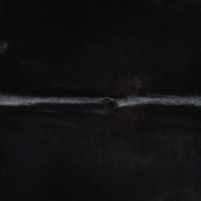 Brazilian Solid Black Cowhide Rug Size 6'8" L x 6'2" W 8690