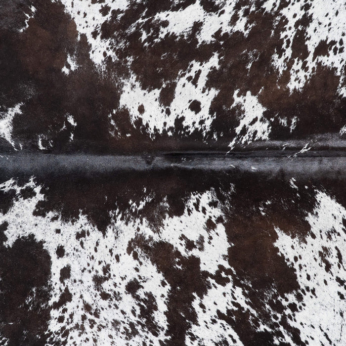 Brazilian Black Salt and Pepper Cowhide Rug Size 7'8" L x 6'10" W 8705