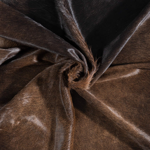 Brazilian Mahogany Cowhide Rug Size 7'8" L x 7'0" W 8742