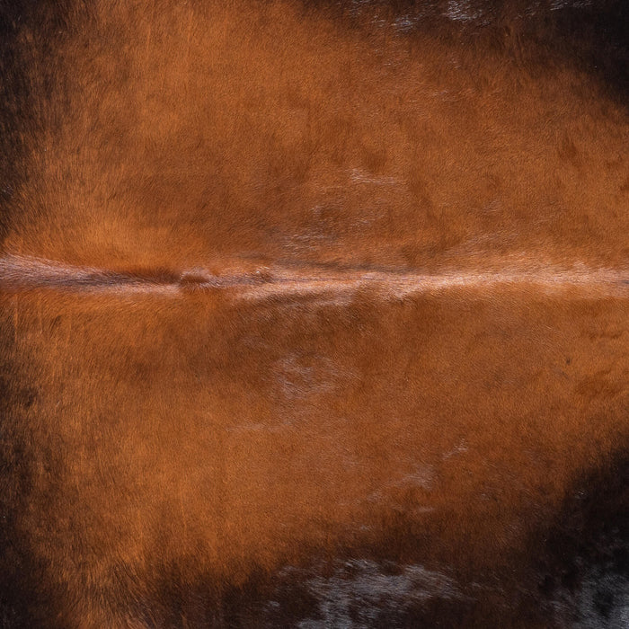 Brazilian Mahogany Cowhide Rug Size 7'0" L x 6'6" W 8751