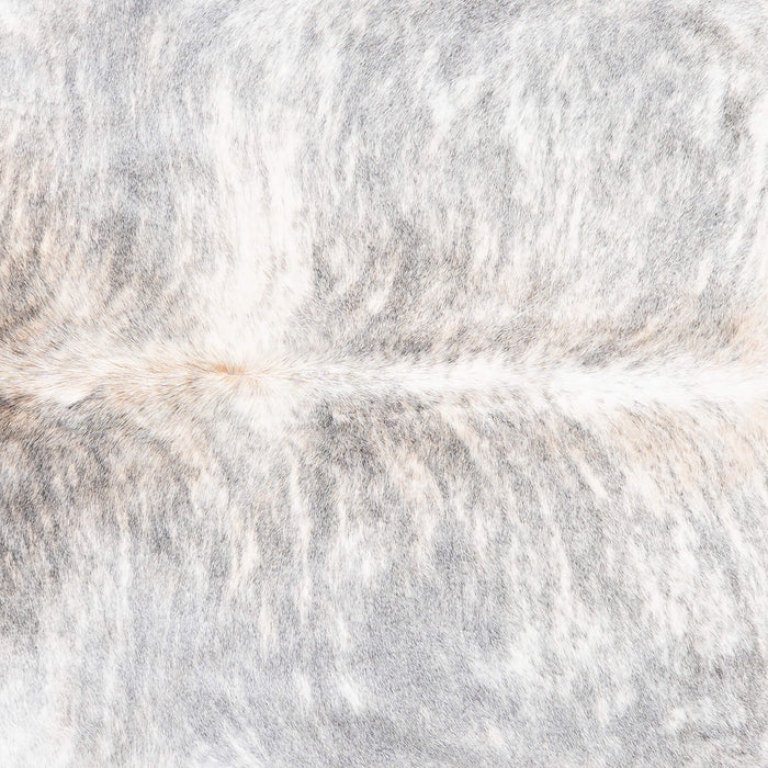 Brazilian Light Grey Brindle Cowhide Rug Size 7'9" L x 6'10" W 8759