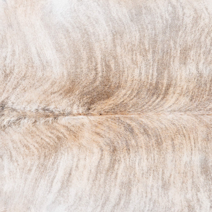 Brazilian Light Grey Brindle Cowhide Rug Size 6'11" L x 6'4" W 8762