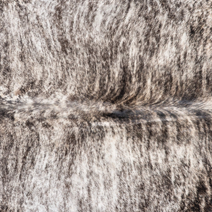 Brazilian Light Grey Brindle Cowhide Rug Size 8'0" L x 6'11" W 8768