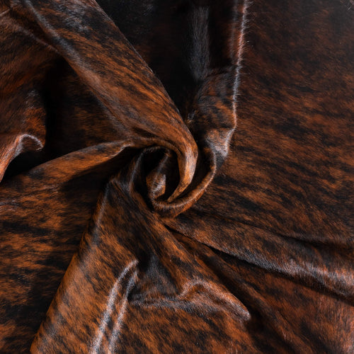 Brazilian Brindle Cowhide Rug Size 6'9" L x 6'4" W 8790