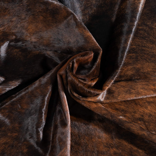 Brazilian Brindle Cowhide Rug Size 7'6" L x 6'8" W 8798