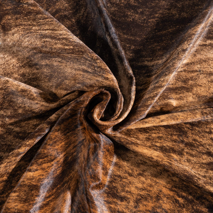 Brazilian Brindle Cowhide Rug Size 7'3" L x 7'1" W 8803