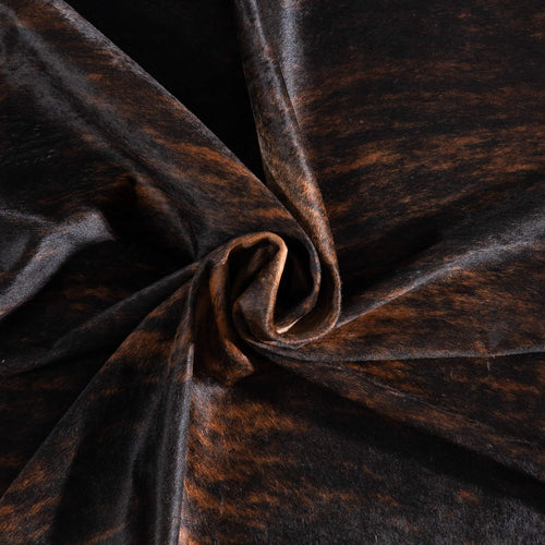 Brazilian Dark Brindle Cowhide Rug Size 7'2" L x 6'7" W 8805