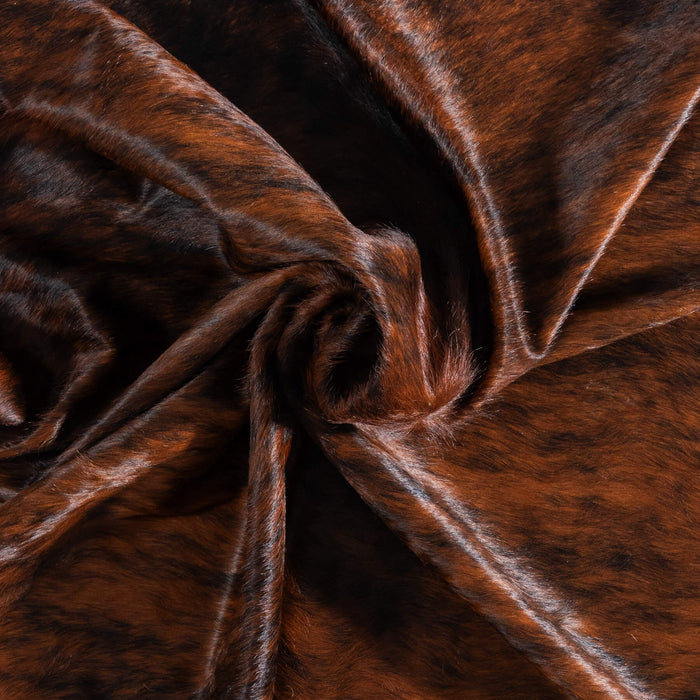 Brazilian Brindle Cowhide Rug Size 7'3" L x 6'9" W 8807