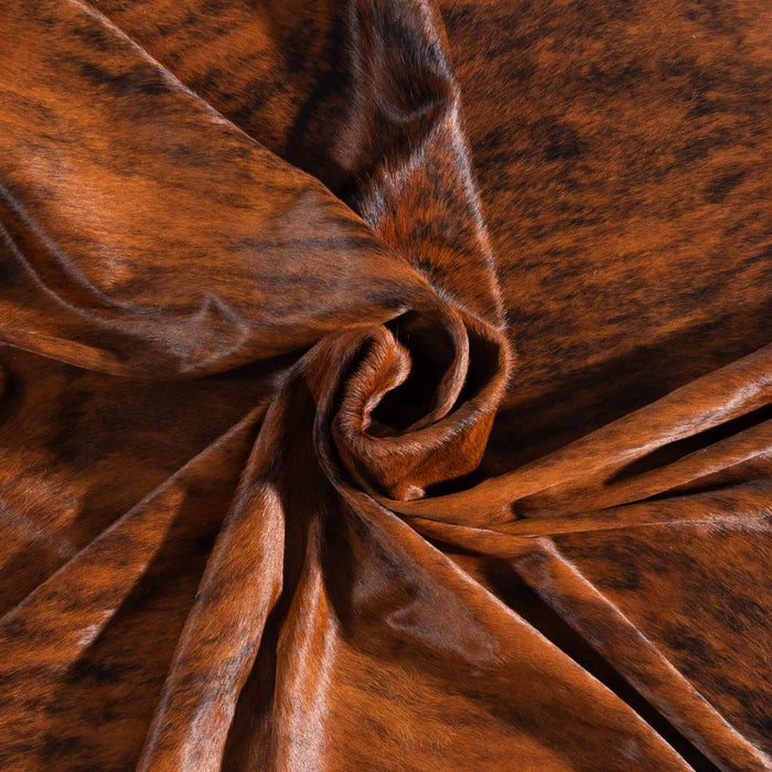 Brazilian Brindle Cowhide Rug Size 8'1" L x 7'3" W 8812