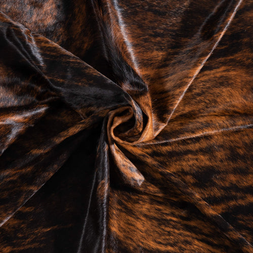 Brazilian Brindle Cowhide Rug Size 7'7" L x 7'2" W 8818