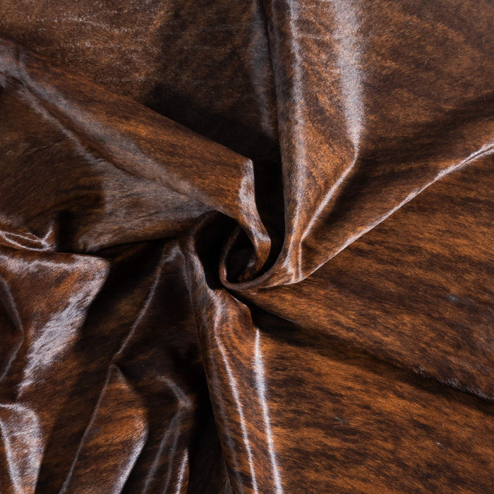Brazilian Brindle Cowhide Rug Size 6'10" L x 6'1" W 8822