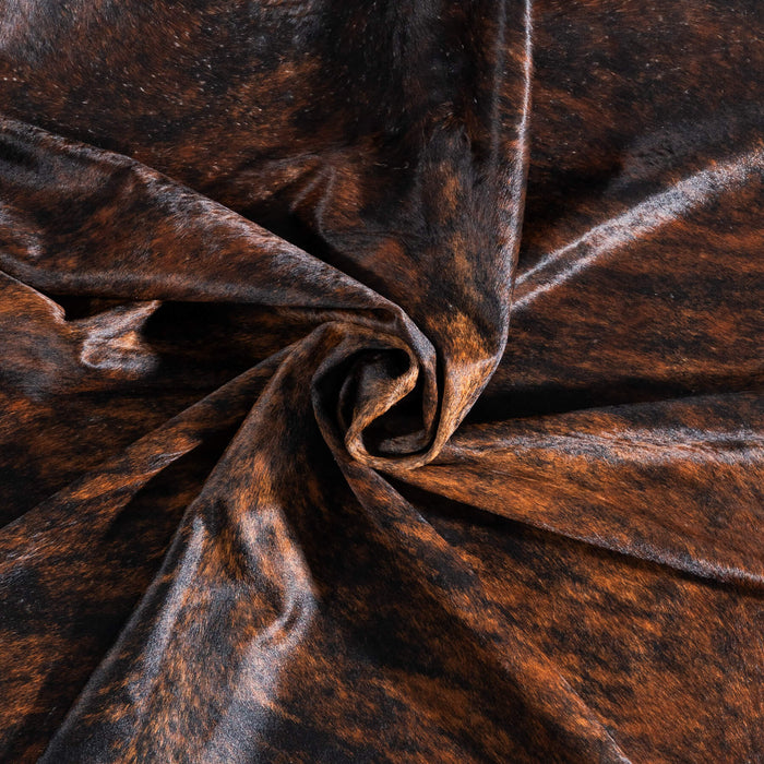Brazilian Brindle Cowhide Rug Size 6'8" L x 5'5" W 8829