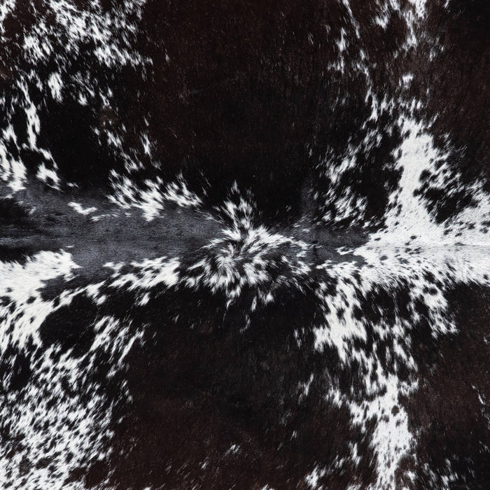 Brazilian Black Salt and Pepper Cowhide Rug Size 6'2" L x 5'5" W 8844