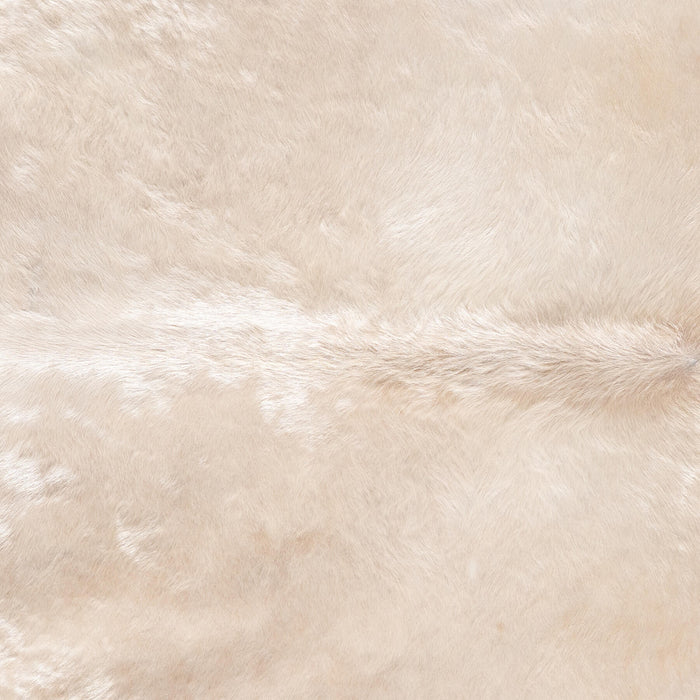 Brazilian Champagne Cowhide Rug Size 7'1" L x 6'3" W 8858
