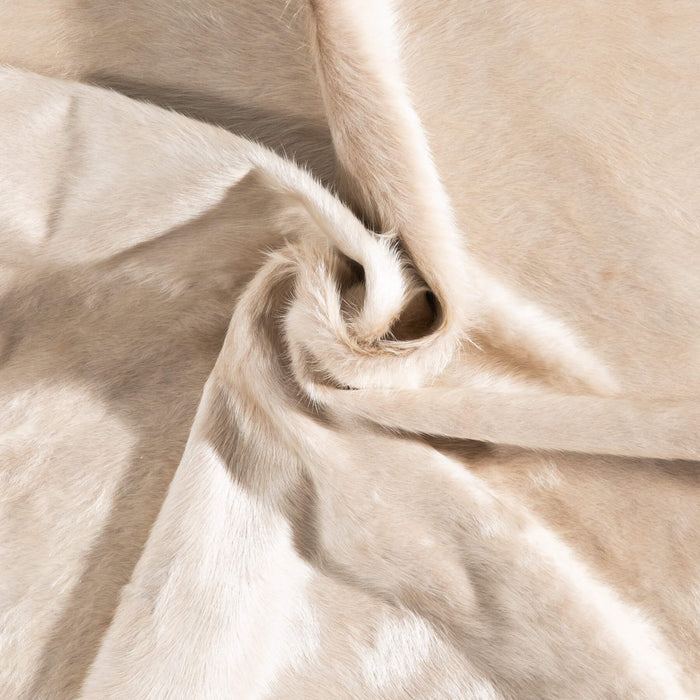 Brazilian Champagne Cowhide Rug Size 7'1" L x 6'3" W 8858